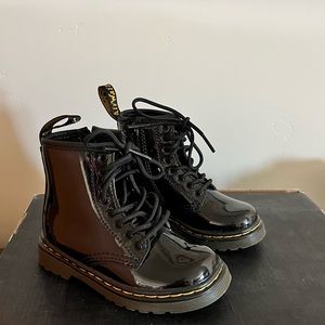 Doc martens black boots size toddler 7